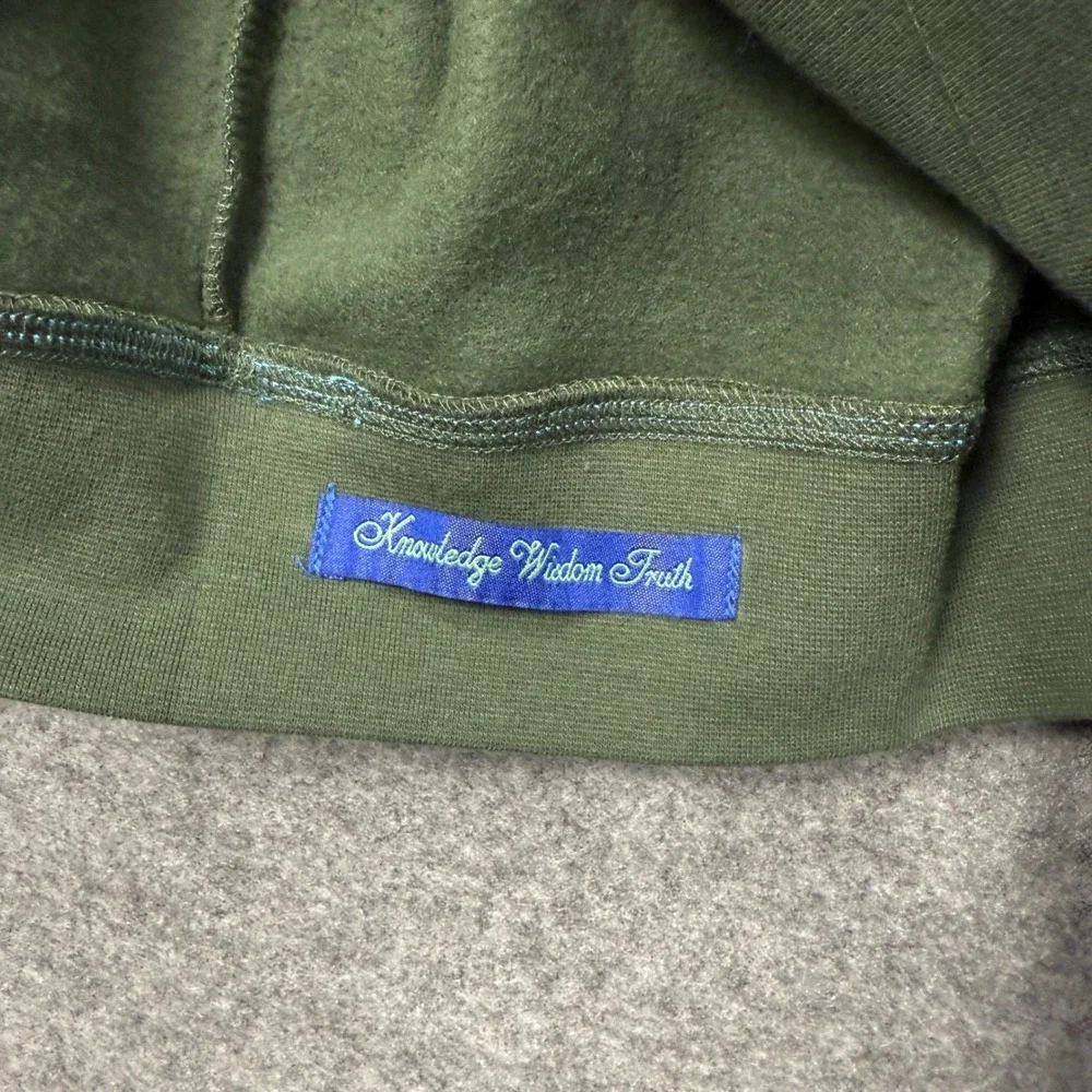 Robert Graham Fulham‎ Mens Deep Forest Green Quarter Zip Pullover Sweatshirt L